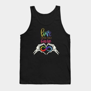 Love Has No Gender Rainbow Infinity Skeleton Tank Top